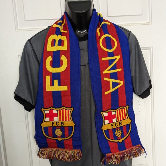 FCB Other - COPY - FC Barcelona Scarf Spain Football Soccer Club FCB Red Blue